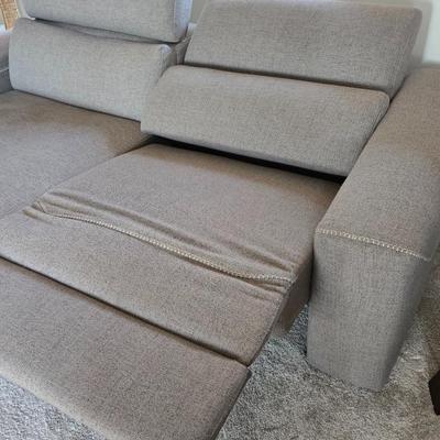 Gray Electric Recliner and Lounge Couch