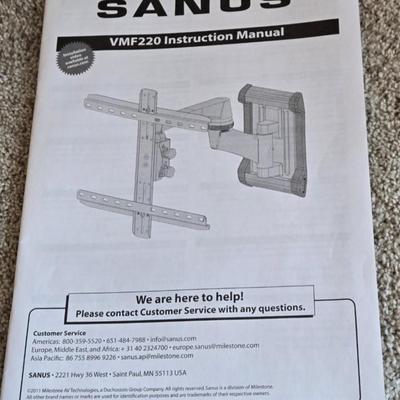 Samsung 65" Flat-screen TV with Sanus Mount