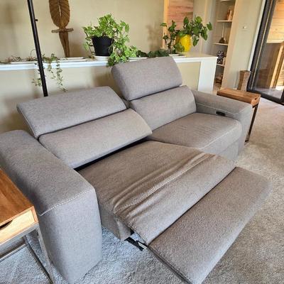 Gray Electric Reclining Couch