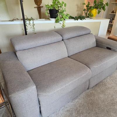 Gray Electric Reclining Couch
