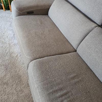 Gray Electric Reclining Couch