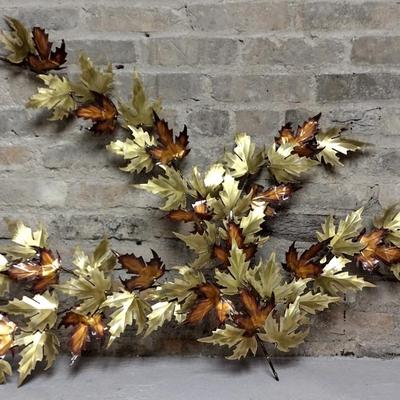 MCM Metal Leaves Wall Decor