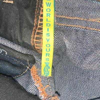Vintage Christian Audigier Jeans, Paint Stains - Size 38X34