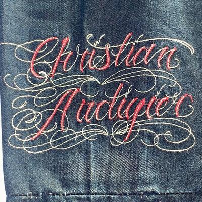 Vintage Christian Audigier Jeans, Paint Stains - Size 38X34