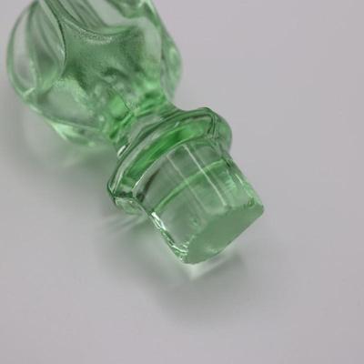 Tiara Decanter Chantilly Green and (2) Glasses