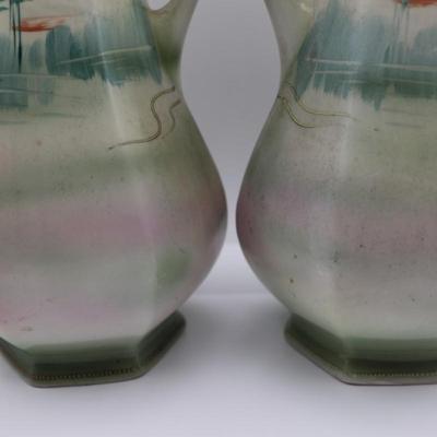 NIPPON Hand Painted Vases (2)