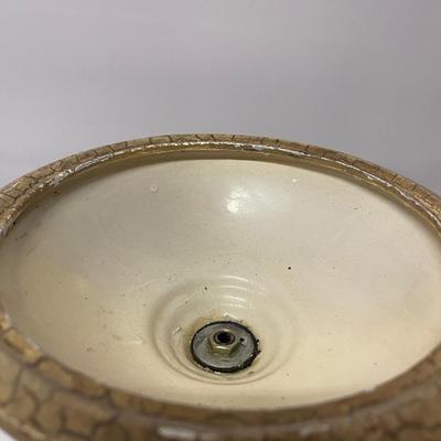 Decorative Vessel with Lid Featuring Fish Finial