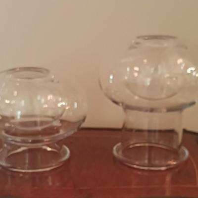 Glass Globe Candle Holders