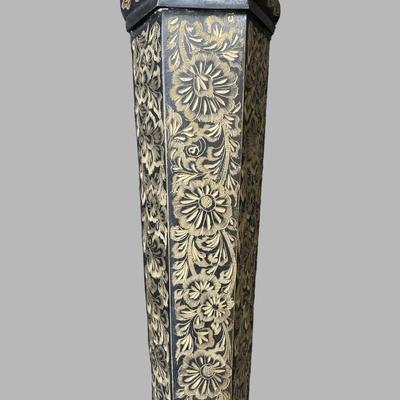 Pair of Etched Brass Two Arm Candle Sconces