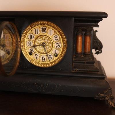 Antique Ornate Mantle Clock - Wm. L. Gilbert Clock Co. 1896 (See Description)