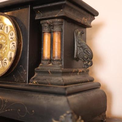 Antique Ornate Mantle Clock - Wm. L. Gilbert Clock Co. 1896 (See Description)