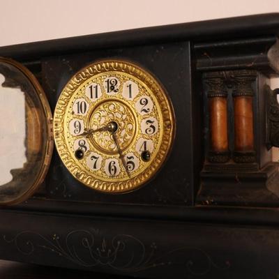 Antique Ornate Mantle Clock - Wm. L. Gilbert Clock Co. 1896 (See Description)