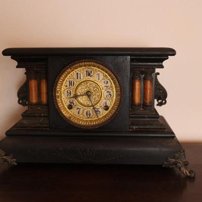 Antique Ornate Mantle Clock - Wm. L. Gilbert Clock Co. 1896 (See Description)