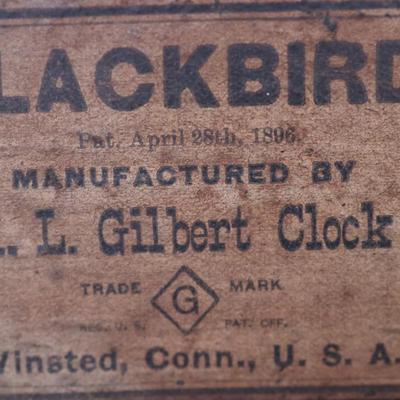 Antique Ornate Mantle Clock - Wm. L. Gilbert Clock Co. 1896 (See Description)