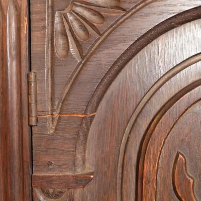 Antique Carved Cabinet (See Description)