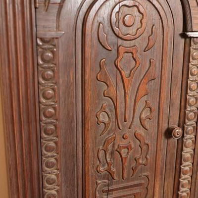 Antique Carved Cabinet (See Description)