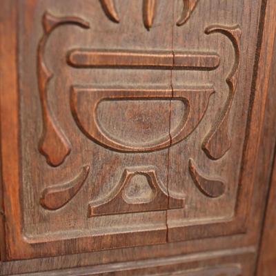 Antique Carved Cabinet (See Description)
