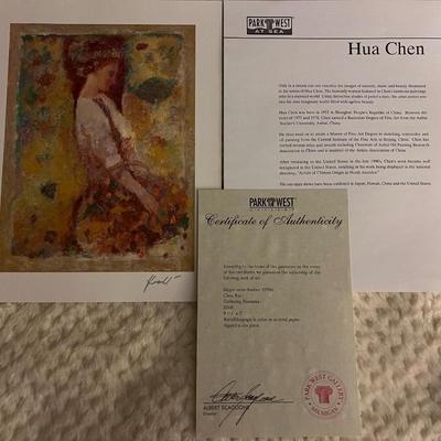 Hua Chen Certified Seriolithograph