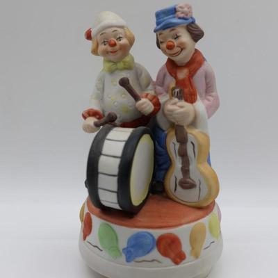 Vintage Clown Music Box "Send in the Clowns"