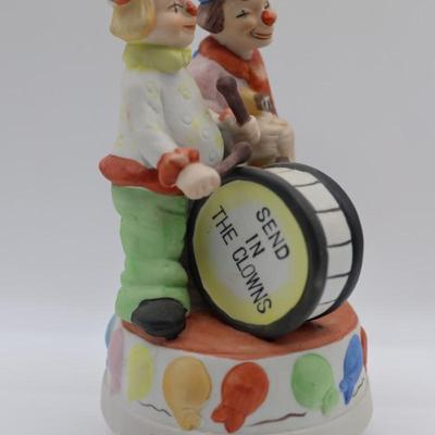 Vintage Clown Music Box "Send in the Clowns"