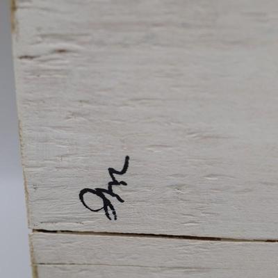 Oyster Cross on Canvas & Wood - New