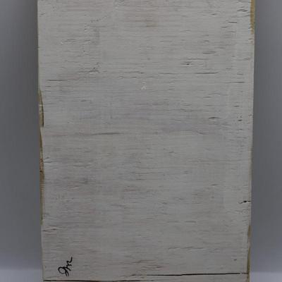 Oyster Cross on Canvas & Wood - New
