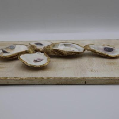 Oyster Cross on Canvas & Wood - New