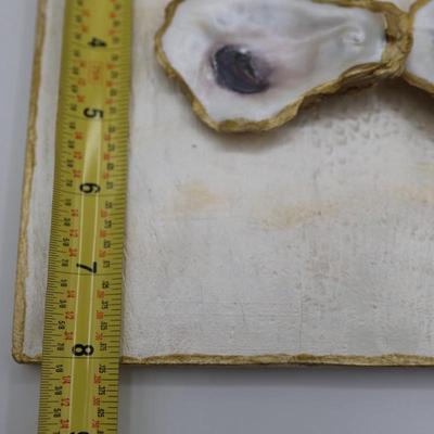 Oyster Cross on Canvas & Wood - New