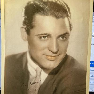 CARY GRANT - 8x10 Photo Print w/Stamped Signature by Paramount Pictures as Pictured.