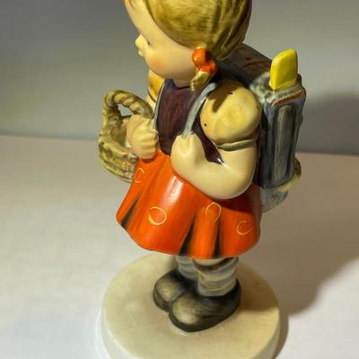 Vintage Hummel Figurine 81/0 "School Girl" Stylized Bee Girl w/Backpack, 5-1/3" Tall as Pictured.