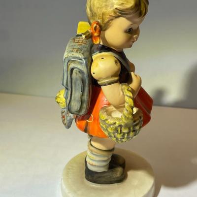 Vintage Hummel Figurine 81/0 "School Girl" Stylized Bee Girl w/Backpack, 5-1/3" Tall as Pictured.