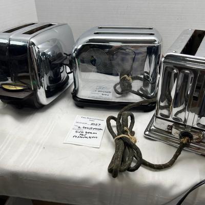 3 vintage toasters for restoration