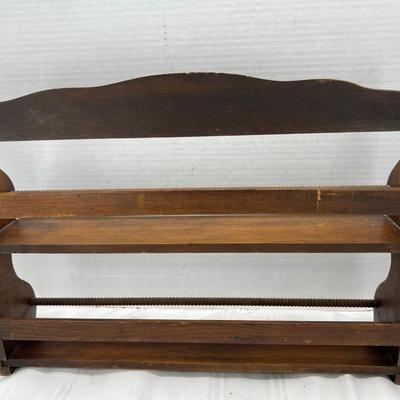 MCM Oak wall hanging Double spice rack