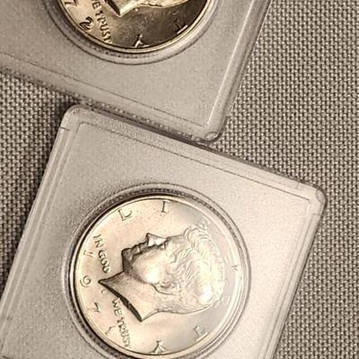 1972 and 1971 Kennedy Half Dollar, Two Westward Journey Nickel Series Black Diamong buffalo cion