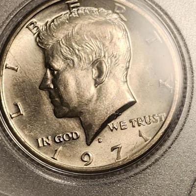 1972 and 1971 Kennedy Half Dollar, Two Westward Journey Nickel Series Black Diamong buffalo cion