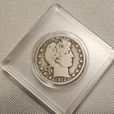 1912 Year Barber Half Dollar