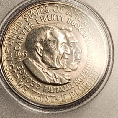 1953 Carver/Washington Commemorative Silver Half Dollar