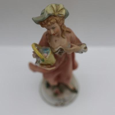 Vintage Lenwile Hand Painted Lady Figurine