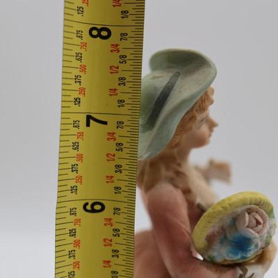 Vintage Lenwile Hand Painted Lady Figurine