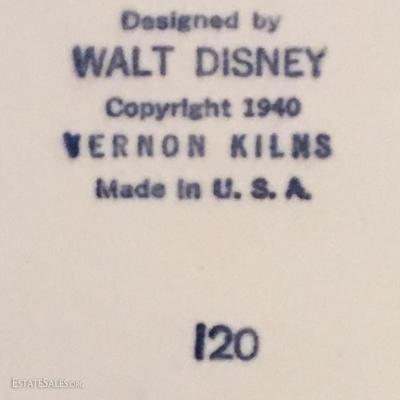 1940's Vernon Kilns DISNEY DISH or PLANTER, 