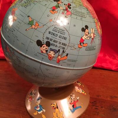 Vintage Walt Disney, Rand McNally WORLD GLOBE