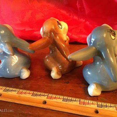 American Pottery ('43-'55), Disney THUMPERS Bunny Pack. EASTER?