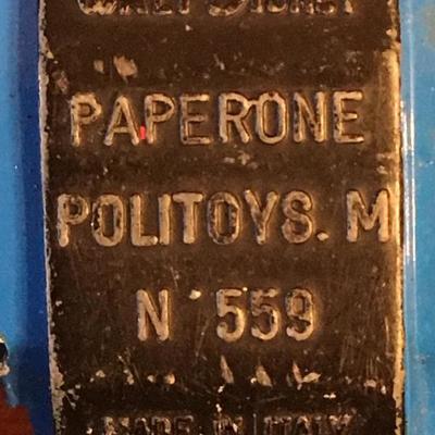 Walt Disney, Italy Made! PAPERTONE POLITOYS, CAR MN 559 