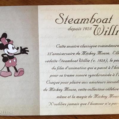 NEW Disney 1928 STEAMBOAT WILLIE 75th, 2004 WATCH