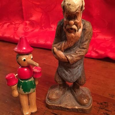 Disney's GEPPETTO w/ Gift of wooden Pinocchio