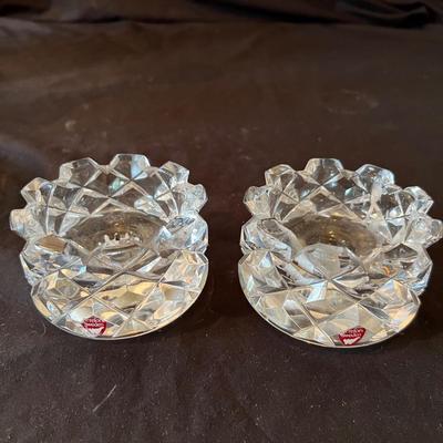 Orrefors Signed Decanter, Candle Holders & More (O-RG)