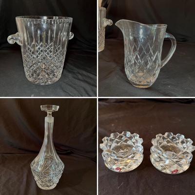 Orrefors Signed Decanter, Candle Holders & More (O-RG)