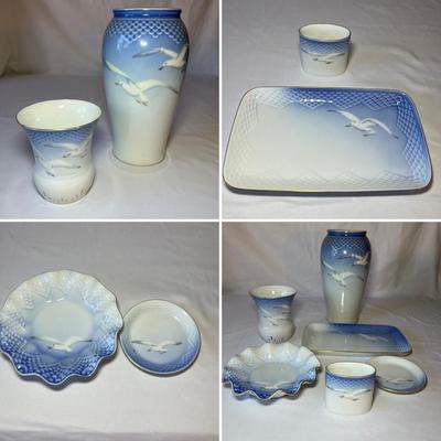 Bing & Grondahl Porcelain Seagull Vases & More (O-RG)