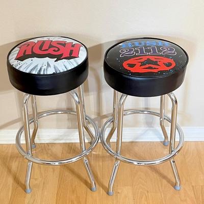 RUSH ~ 27” Band Logo Swivel Barstools