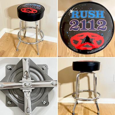 RUSH ~ 27” Band Logo Swivel Barstools